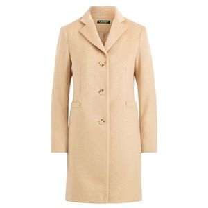 LAUREN RALPH LAUREN Wool Blend Reefer Coat